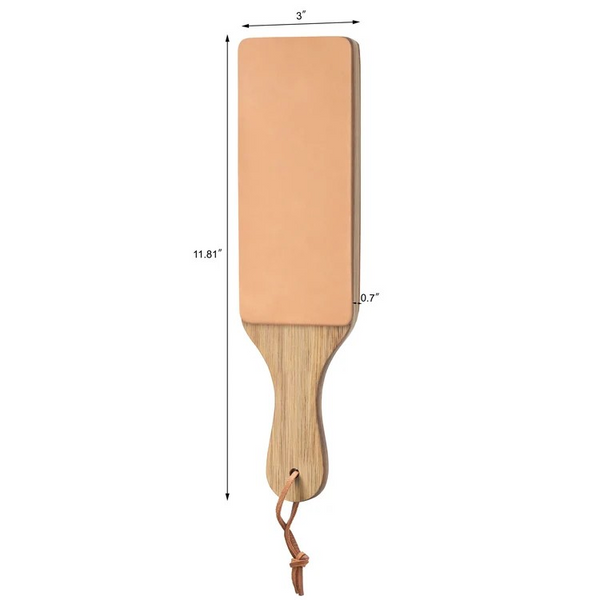 2-Sided Leather Paddle Strop by Cangshan