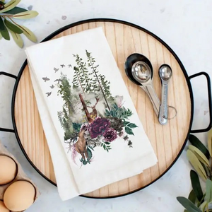Colorado Mountains Wildlife Tea Towel - 2 Different Styles