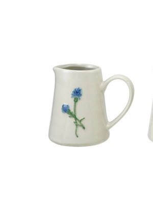Botanical Emboss Creamer Pitcher - Choose from 4 Styles