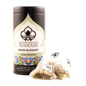 Snow Blossom Green Tea Blend - Boulder Tea Company - 15 Sachets
