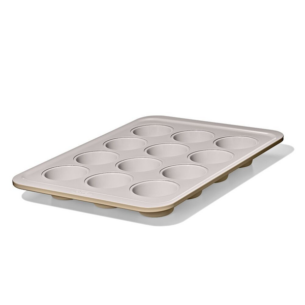 Non-Stick Pro Ceramic Coated Metal Bakeware 12 Cup Muffin Pan