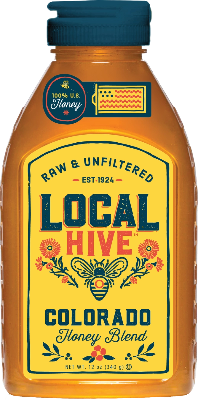 Local Hive, Raw & Unfiltered, Colorado Honey Blend, 12 oz