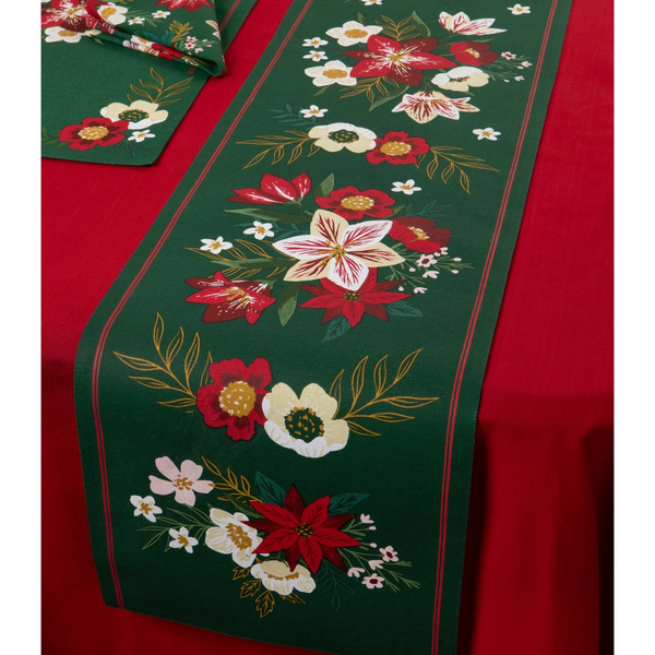 Amaryllis Christmas Runner