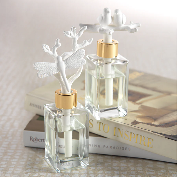 Veranda Porcelain Diffuser - French Gardenia Scent - Choose Your Favorite Nature Inspired Design