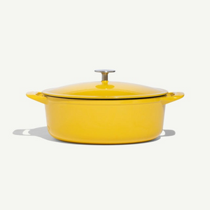 Made In Enameled Cast Iron 7 Qt. Oval Dutch Oven- Choose from 5 Colors