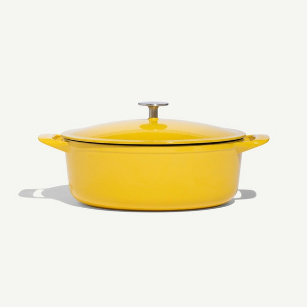 Made In Enameled Cast Iron 7 Qt. Oval Dutch Oven- Choose from 5 Colors