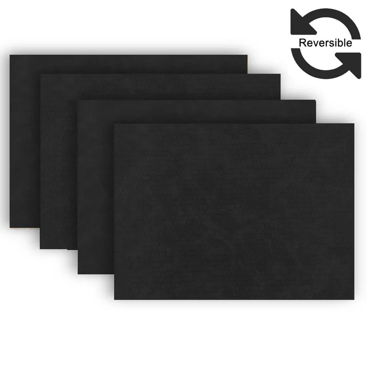 Black Sorrento Placemats - Set of 4