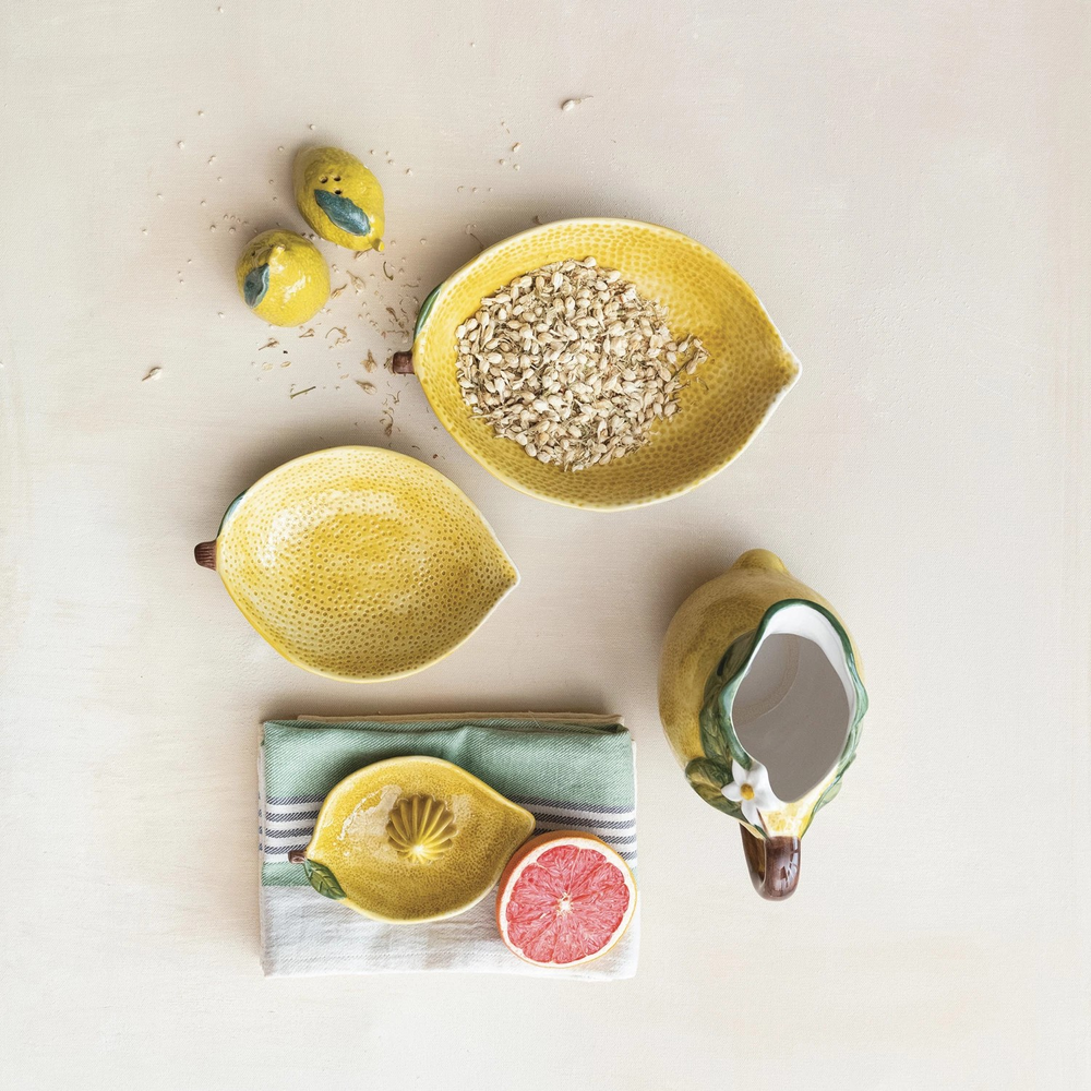 Sunny Citrus Stoneware Bowl - Choose from Small or Large