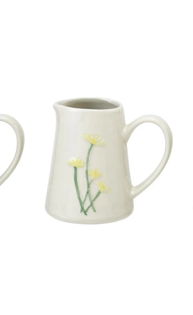 Botanical Emboss Creamer Pitcher - Choose from 4 Styles