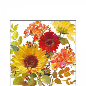 Sunny Flowers Beverage Napkins