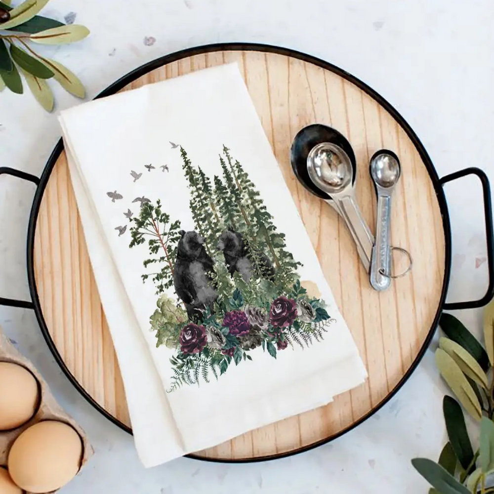 Colorado Mountains Wildlife Tea Towel - 2 Different Styles