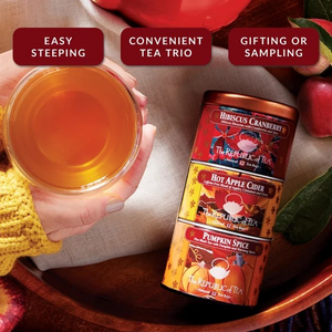 The Republic of Tea Fall Harvest Tea Sampler Tin