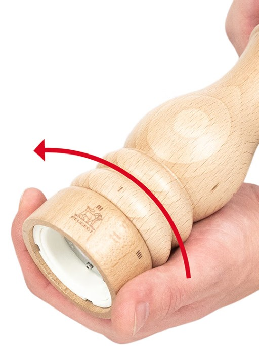 Paris u'Select Manual Salt Mill Wood, 7" Natural