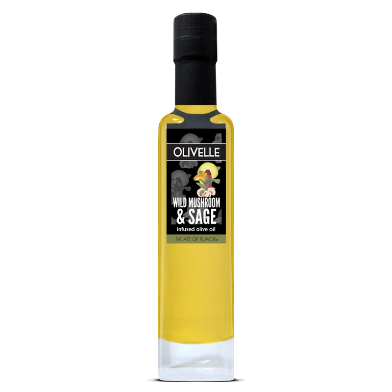 Wild Mushroom & Sage Infused Olive Oil by Olivelle
