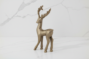 Gilded Gold Finish Cast Deer - Available in 2 Sizes