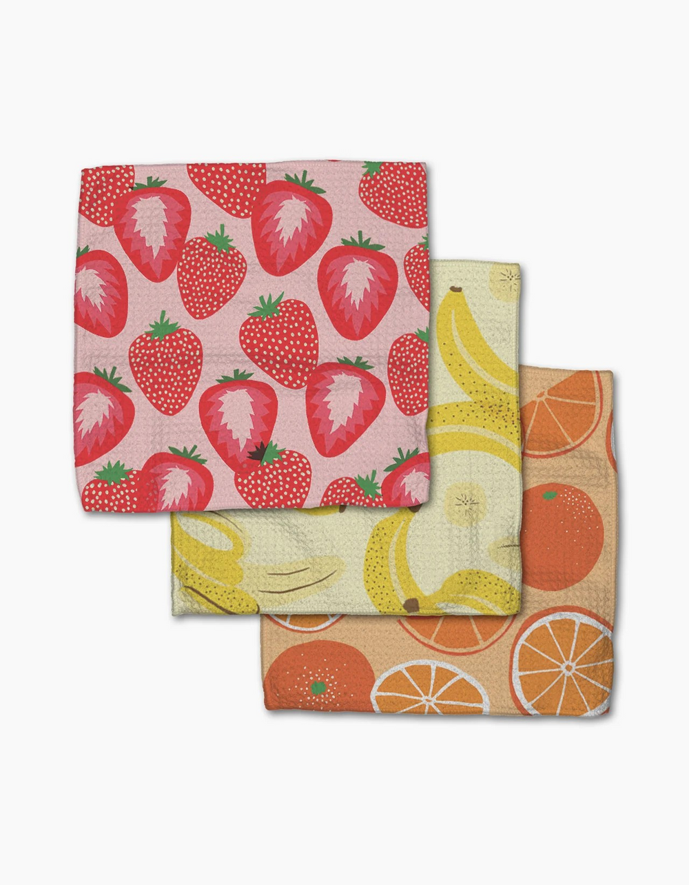 Favorite Fruit Dishcloth Set of 3 Geometry
