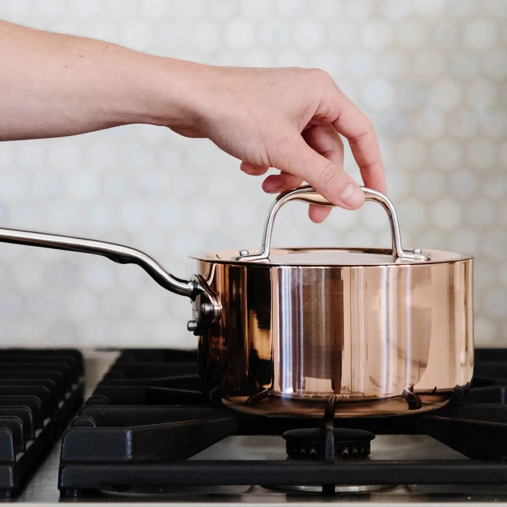 Copper Saucepan 1.9 Qt