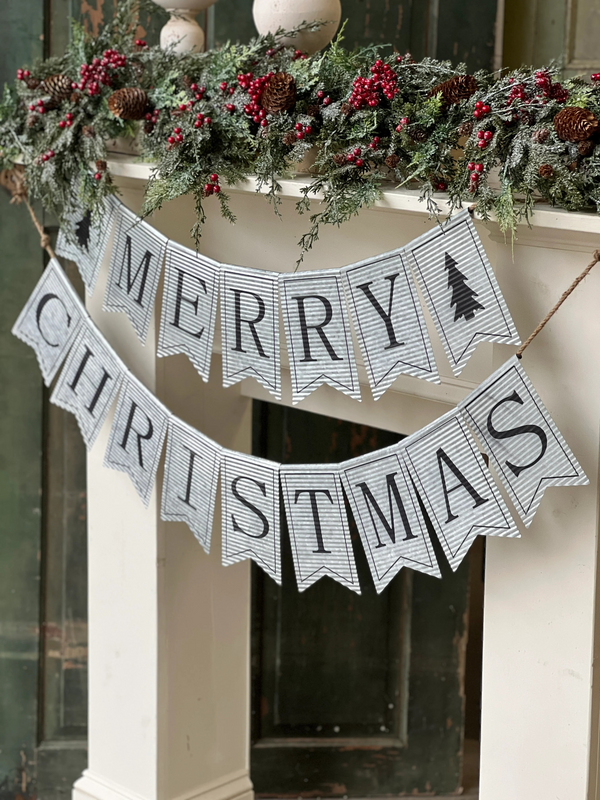 Merry Christmas Garland Duo