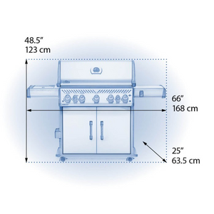ROGUE SE 625 RSIB With Infrared Rear and Side Burners, Stainless Steel
