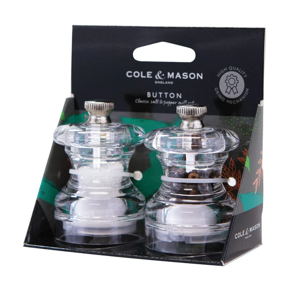 Cole & Mason, Salt Pepper Mill Button Acrylic