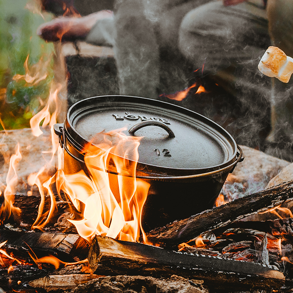 12 Inch / 8 Quart Cast Iron Deep Camp Dutch Oven