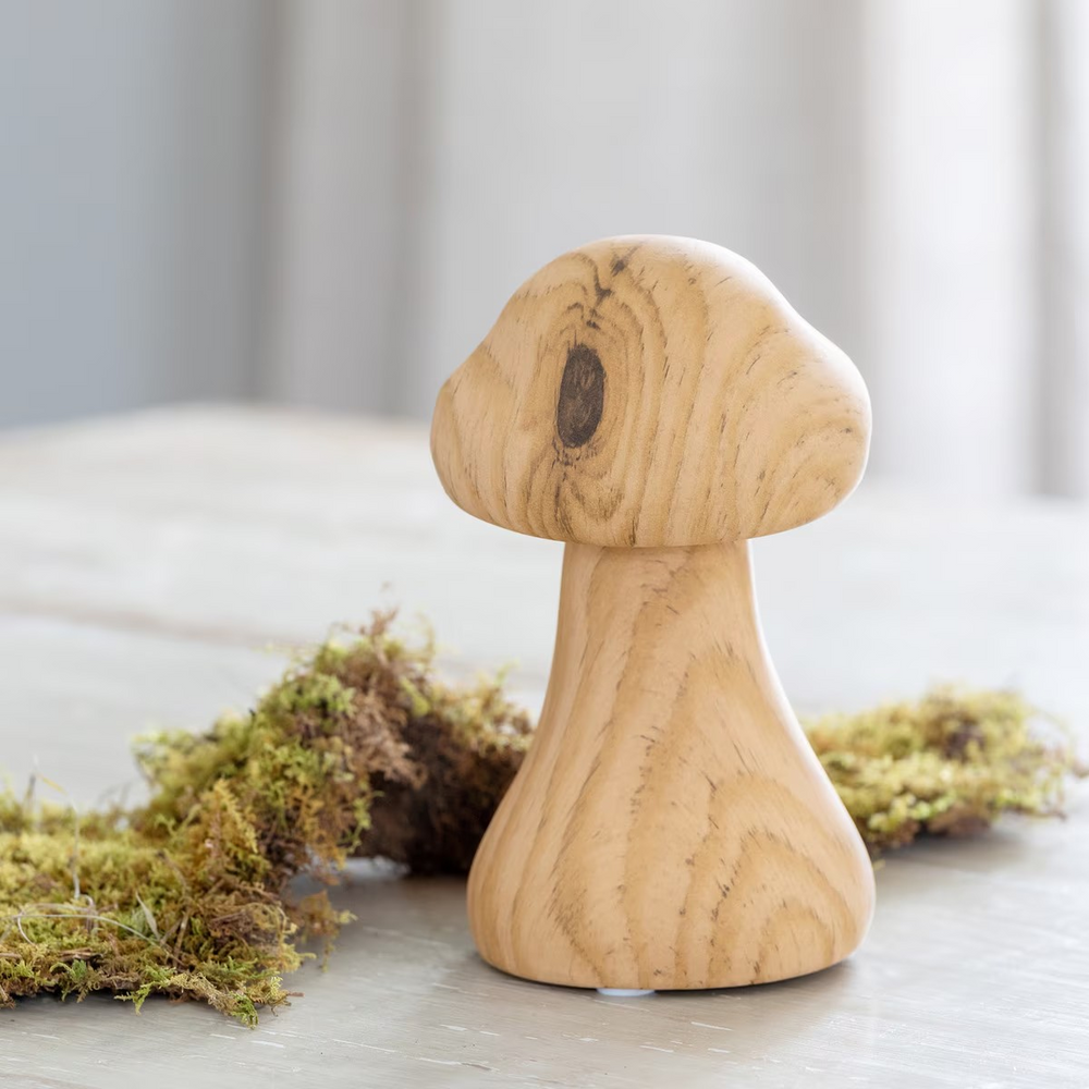 Faux Bois Garden Forest Mushroom, 6"