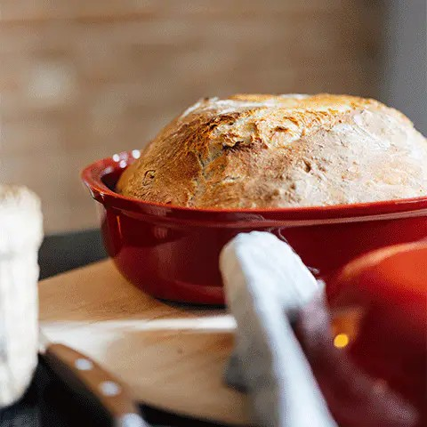 Artisan Bread Loaf Baker Burgundy