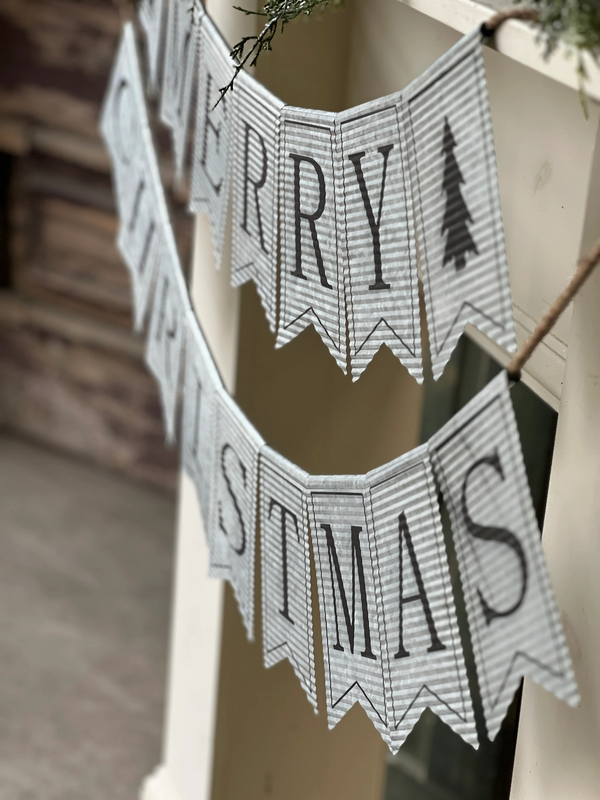Merry Christmas Garland Duo