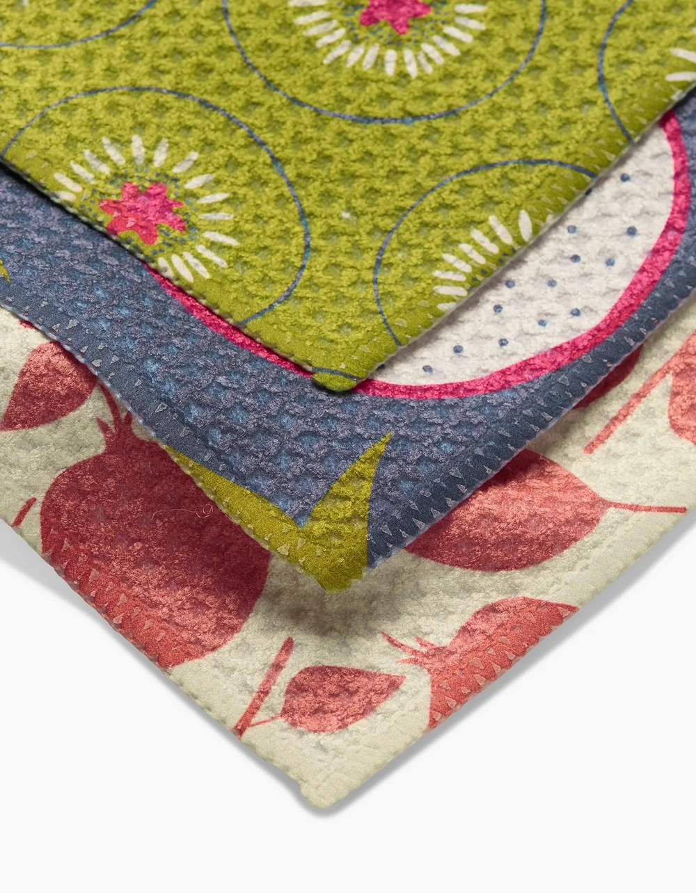 Tropical Fruit Dishcloth Set of 3 Geometry