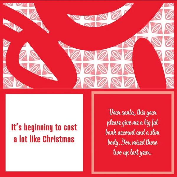 Dear Santa Cocktail Napkin Big Fat Bank