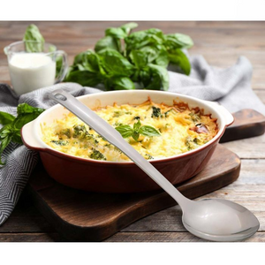 Kitchen Solid Serving Spoon, 12.5in, Stainless Steel