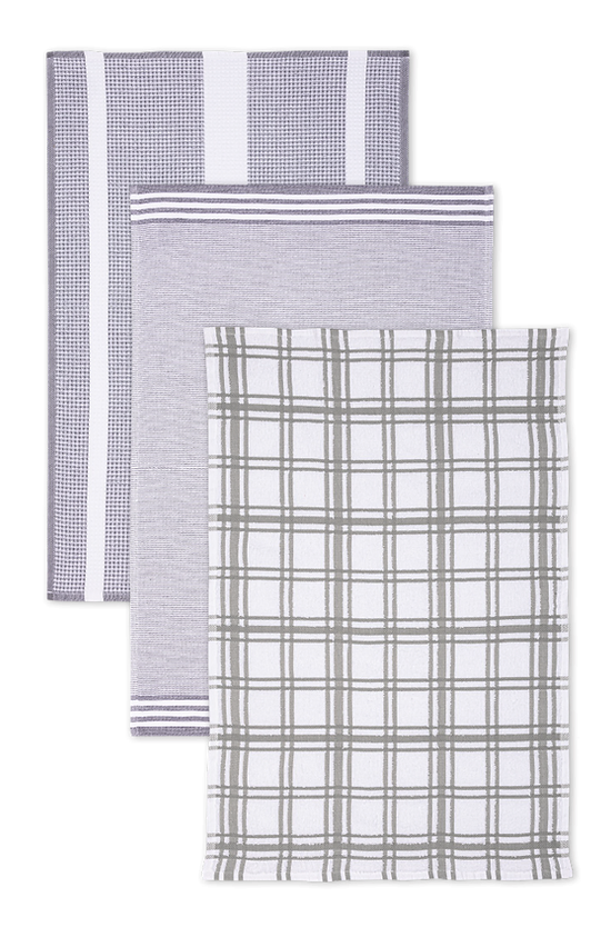 Windowpane Terry Dish Cloth Stainless