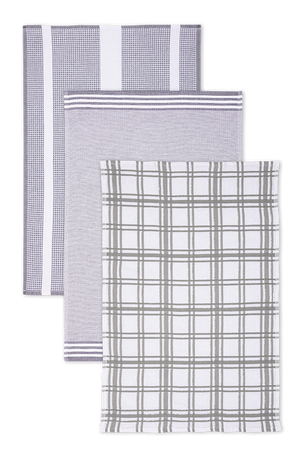 Windowpane Terry Dish Cloth Stainless