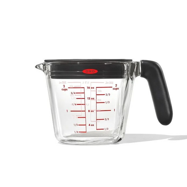 2 Cup Glass Measuring Cup with Lid