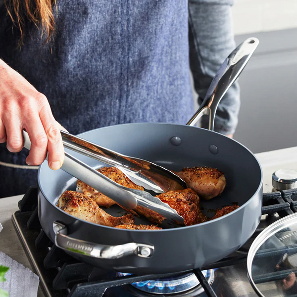 Greenpan 4.5QT Saute Pan w/ Helper Handle & Lid