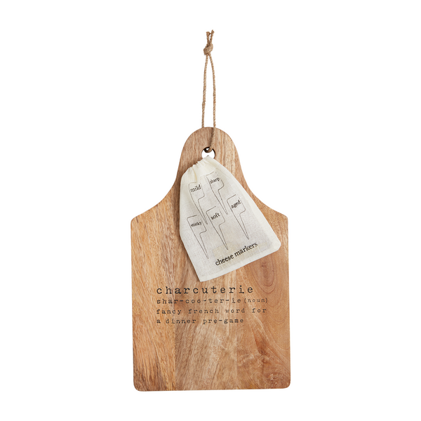Serving Board and Cheese Markers