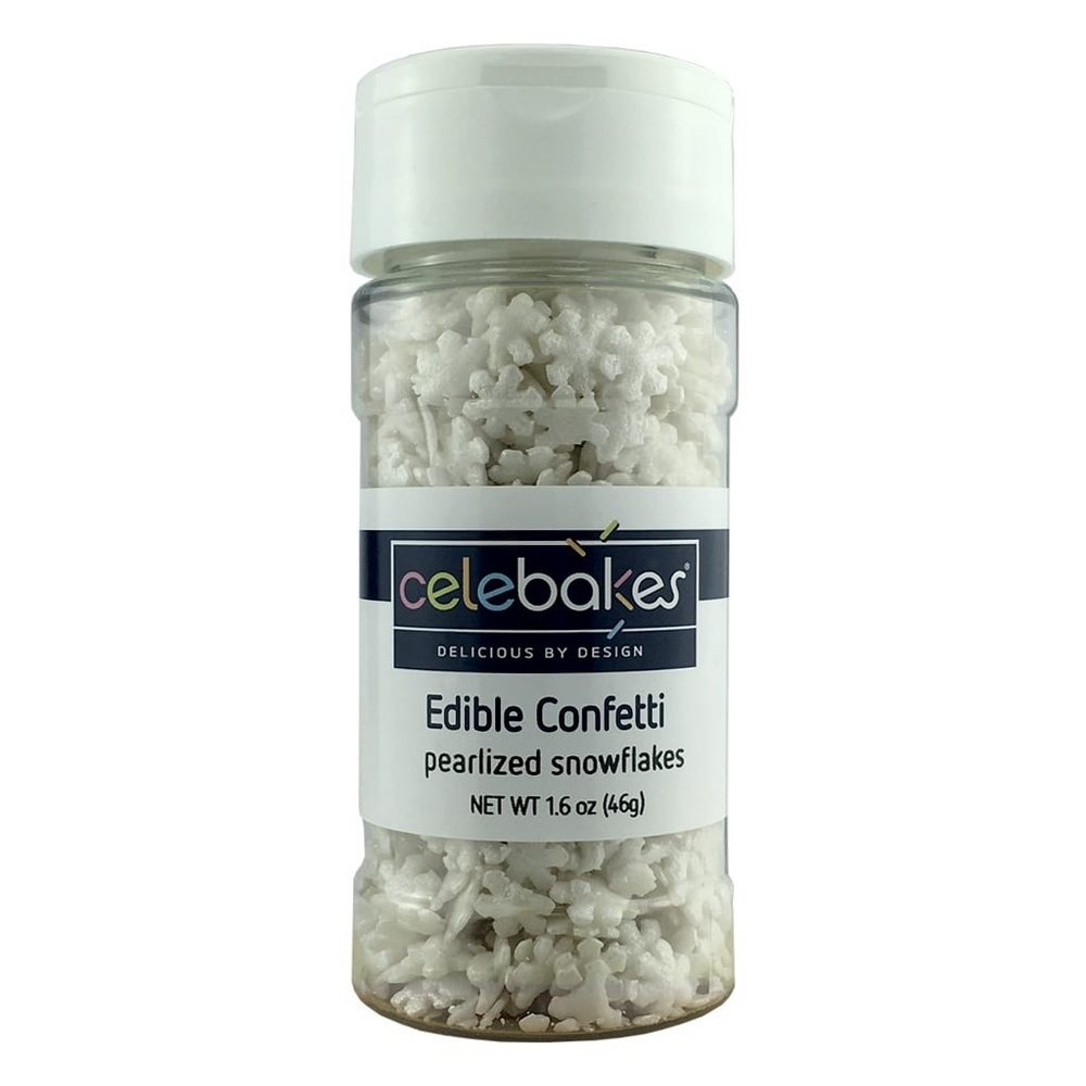 Pearlized Snowflakes Confetti Sprinkles