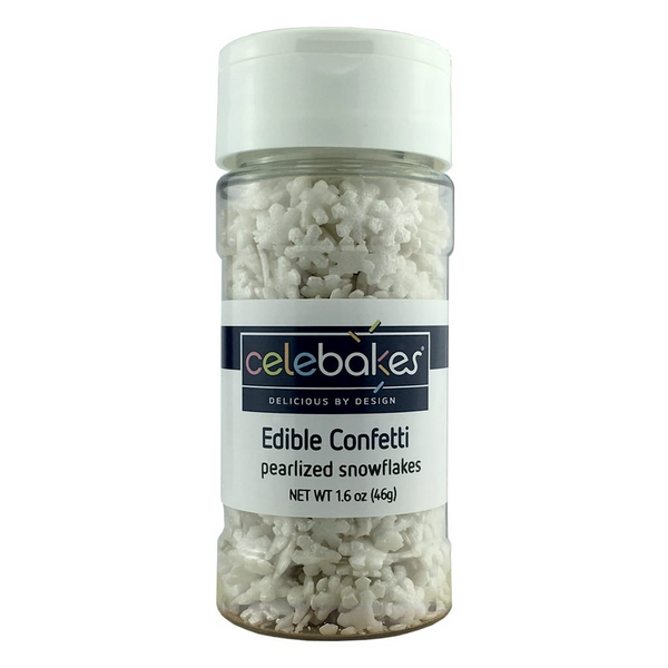 Pearlized Snowflakes Confetti Sprinkles