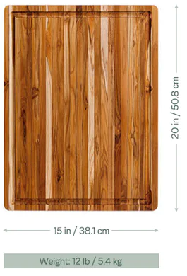 Traditional Carving Board w/ Juice Canal (L)