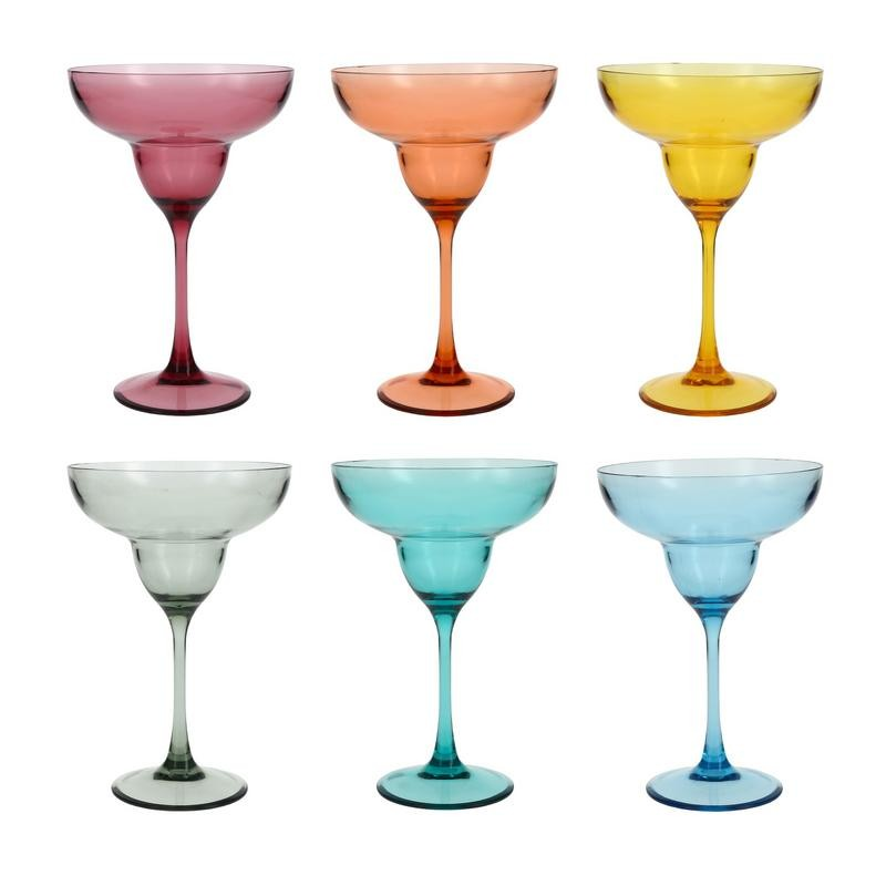 Outside Mixed Colors Margarita 10oz Assorted Colors Set of 1