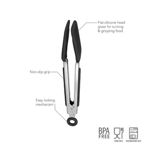 Mini Turner Tongs (8.25 Black)