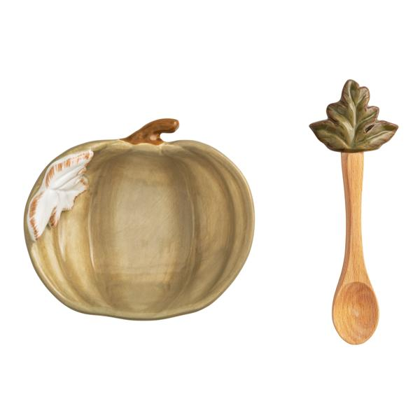 Pumpkin Dip Bowl Set - Choose from 3 Colors