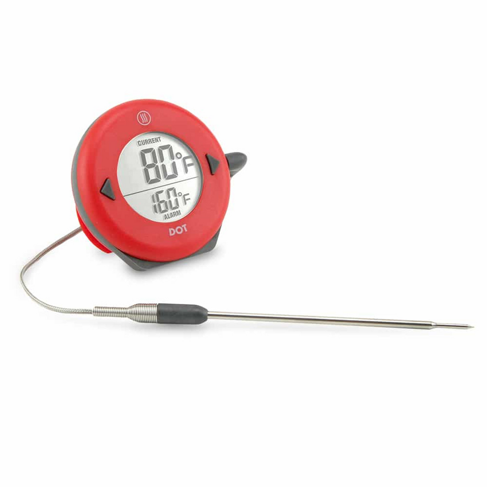 DOT Simple Alarm Thermometer - Red