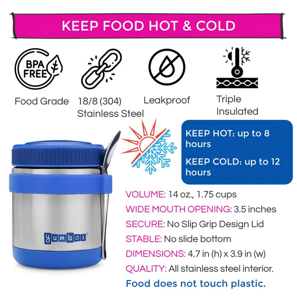 Yumbox Triple Insulated Stainless Steel Thermal Jar - 1.75 C