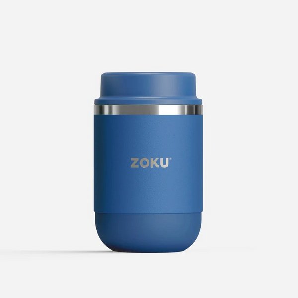 16 oz Blue Stainless Steel Food Jar