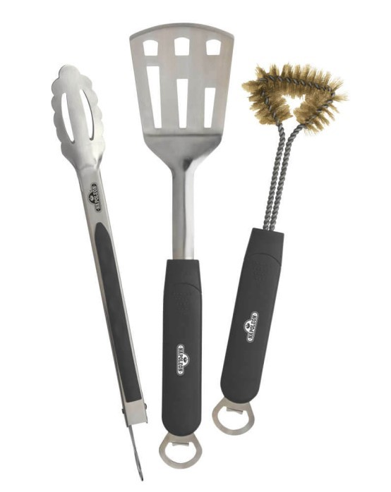 3-Piece Stainless Steel BBQ Toolset