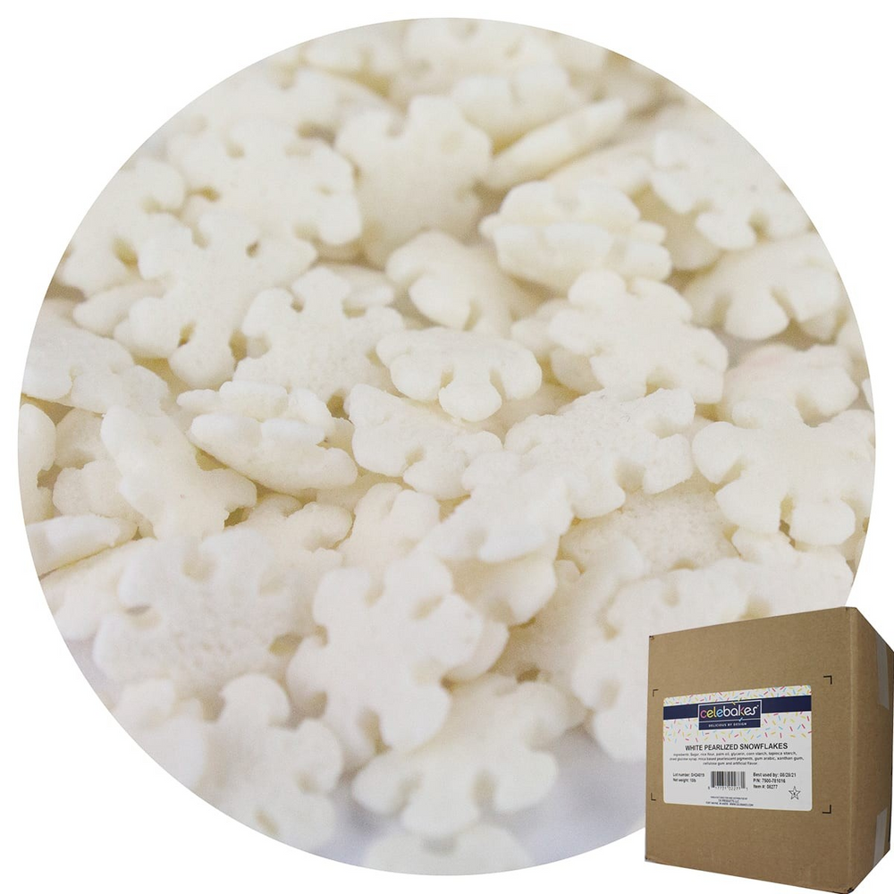 Pearlized Snowflakes Confetti Sprinkles