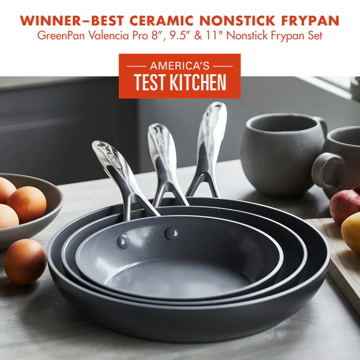 Greenpan Valencia Pro Ceramic Nonstick 11-Piece Cookware Set