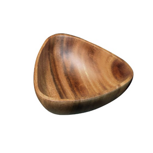 Acacia Three-Sided Bowl 6" x 6"