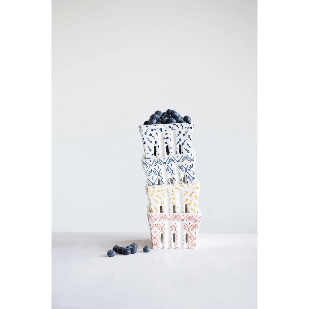 Berry Bowl with Pattern Asst. Set of 1